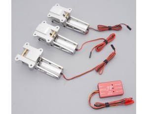 JP Hobby ER-150 Alloy Electric Retract System With Nose Gear - 1 Inside & 2 Outside (15mm)